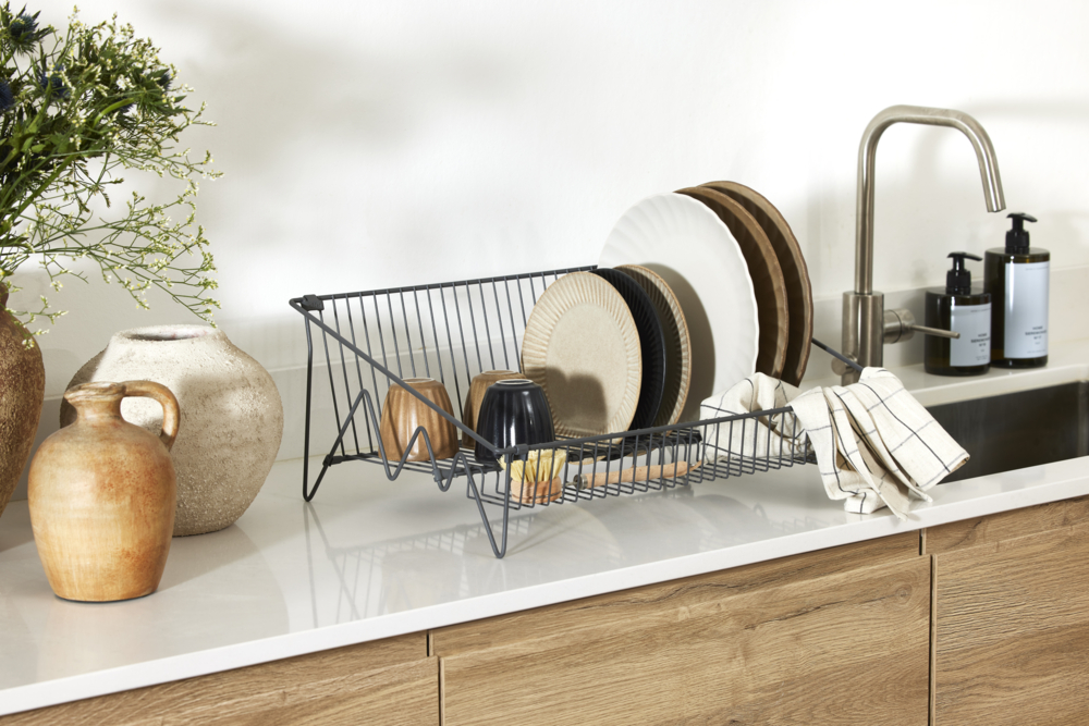 Dish Rack Matte Grey