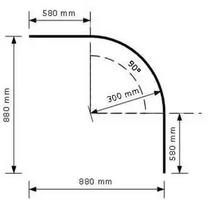 GLYDEA 90° CURVED RAIL