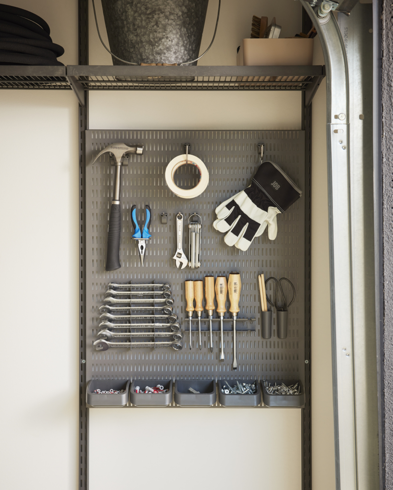 Pegboard hooks kit Matte grey